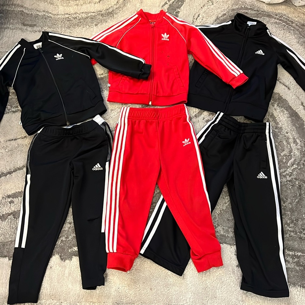 3x adidas track set size 4T